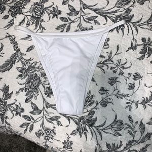 Skimpy White Bikini Bottoms